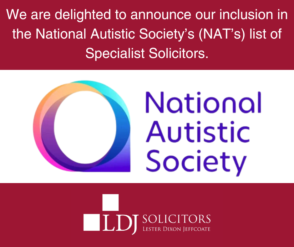 LDJ Appointed to the National Autistic Society’s List of Solicitors