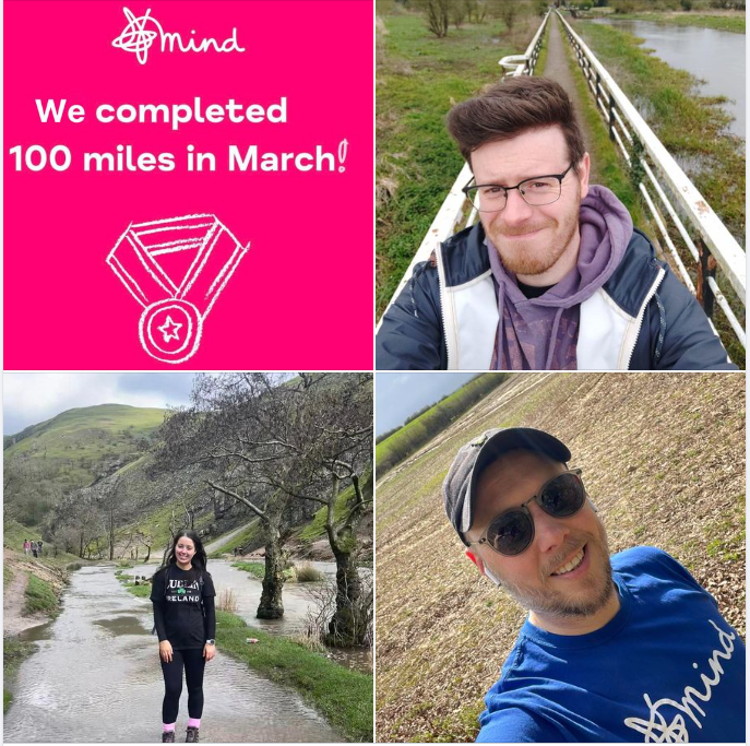 100 Miles in March for Mind – We Did It!