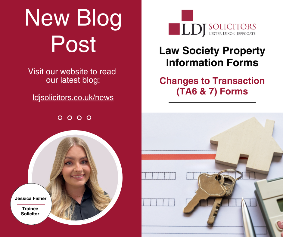 Changes to The Law Society Conveyancing Property Information Forms